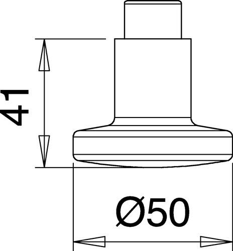 Türknopflochteil K7 VA F00 ger.Kopf EDI-2