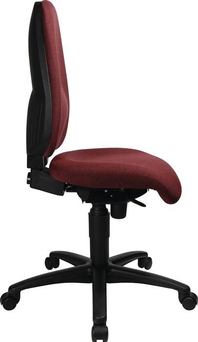 Bürodrehstuhl m.Synchrontechnik bordeaux 450-550mm o.Armlehnen TOPSTAR-0