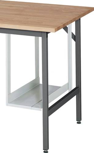 PC-Halter H500xB150-230mm lichtgrau Stahlbl.RAU-1