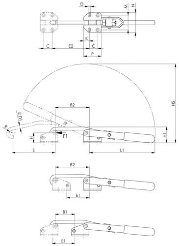 Verschlussspanner 6847 Gr.1 AMF - Artikel: 4020772094522-2