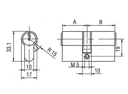 Service-Doppelzylinder PZ 8890 31/35mm Servicezyl.z.Eigenmont.BKS-2