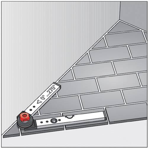 Rahmenbandmaß ERGOLINE L.30m Band-B.13mm B mm/cm EG II Alu.weiß Stahlmaßband BMI-1