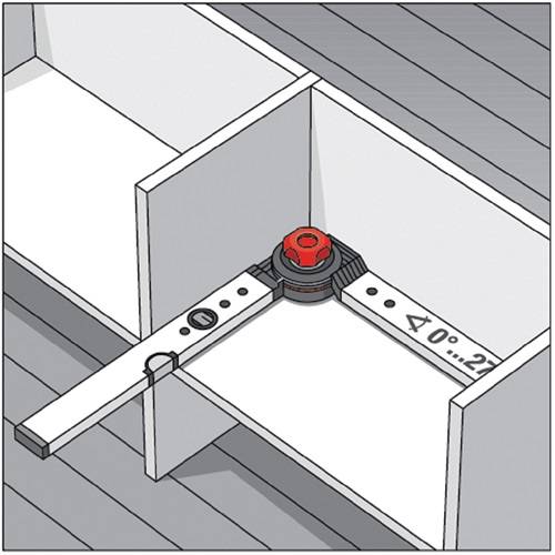 Winkelmessgerät WINKELSTAR Messber.0-270Grad Schenkel-L.80x60cm BMI-1