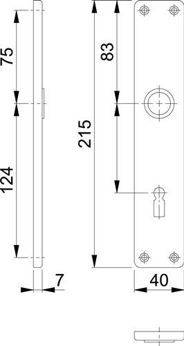 Langschildpaar 202SP F1/ naturf.F1 BB 72mm HOPPE-4
