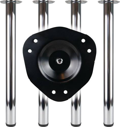 Tischbein-Set VA-Eff.80mm H.870mm Platten-Befestigung BMB