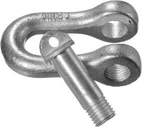 Schäkel 0,16 t verz. Bolzen 6mm Dm DIN 82101, Form A-0