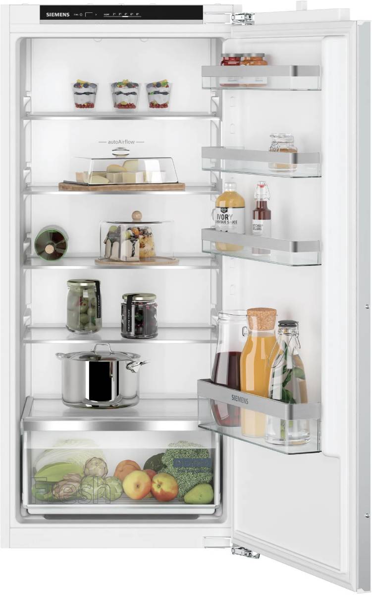 Siemens Einbau-Kühlschrank KI41R2FE0 | 204l | iQ300 | LED-Beleuchtung | freshBox | Flachscharnier | 122cm | E | Weiß-0