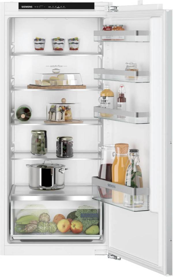 Siemens Einbau-Kühlschrank KI41R2FE0 | 204l | iQ300 | LED-Beleuchtung | freshBox | Flachscharnier | 122cm | E | Weiß