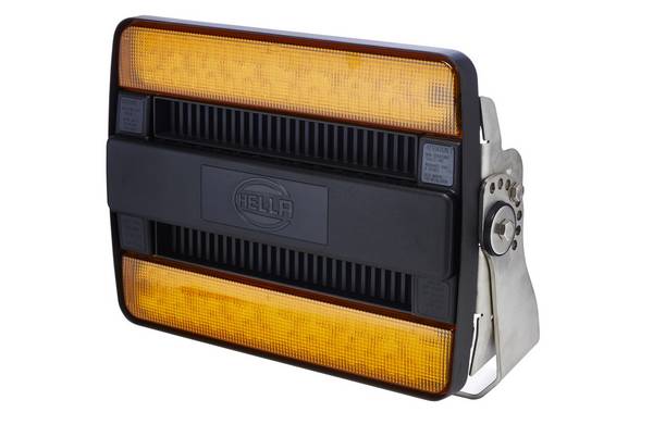 HELLA 1GJ 958 334-131 Doppelblinkleuchte/LED-Arbeitsscheinwerfer - HypaLUME - Fußbefestigung - Gelän