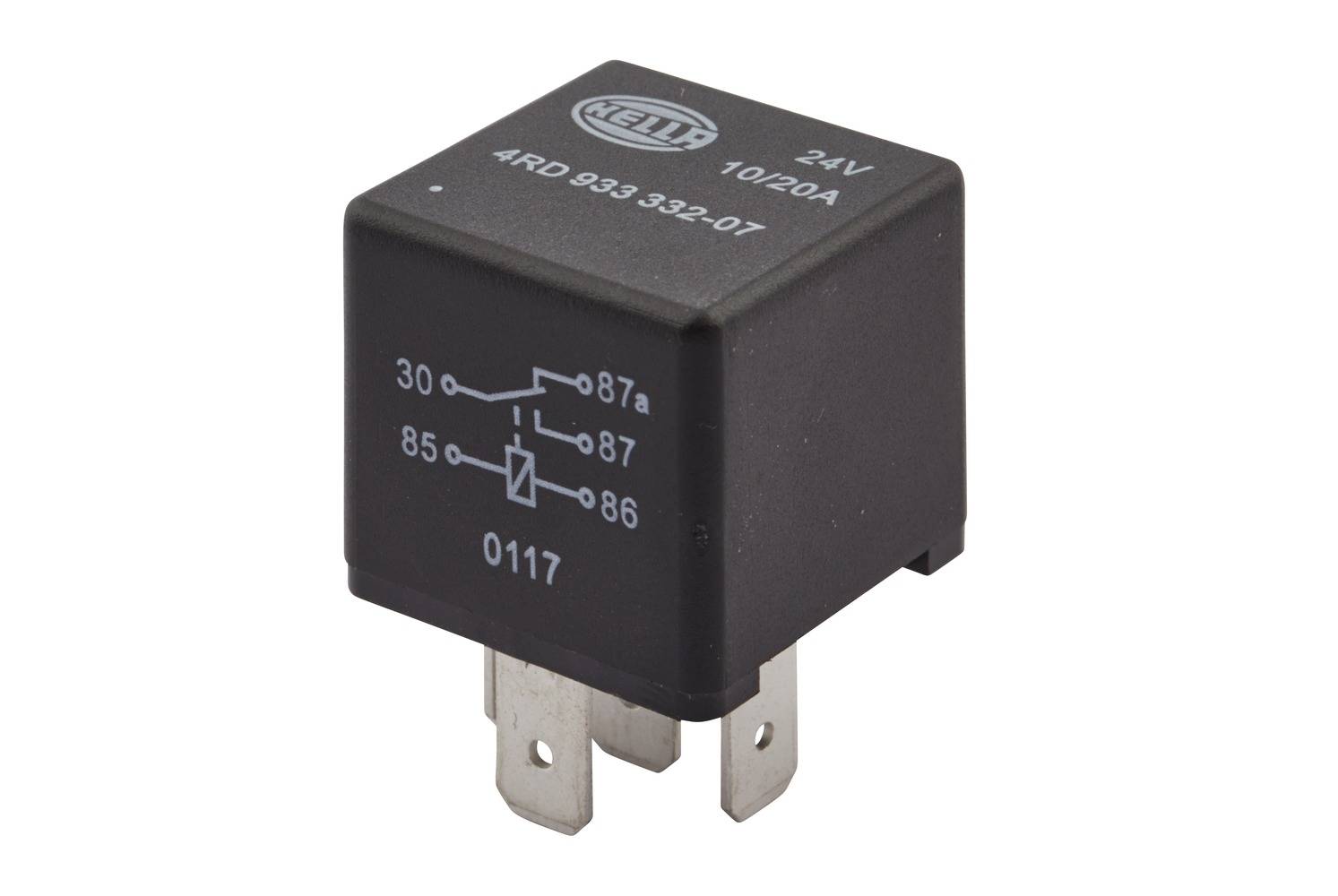 HELLA 4RD 933 332-071 Relais, Arbeitsstrom - 24V - 5-polig - Wechsler-0