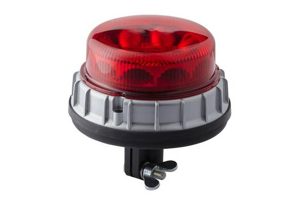 HELLA 2XD 011 557-221 LED-Blitz-Kennleuchte - K-LED 2.0 - 12/24V - rot - Rohrstutzen - rot