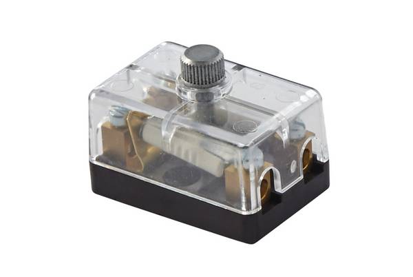 HELLA 8JD 002 289-211 Sicherungsdose - 2-polig - 8A - glasklar - Stecker: Schraubkontakt - mit Siche