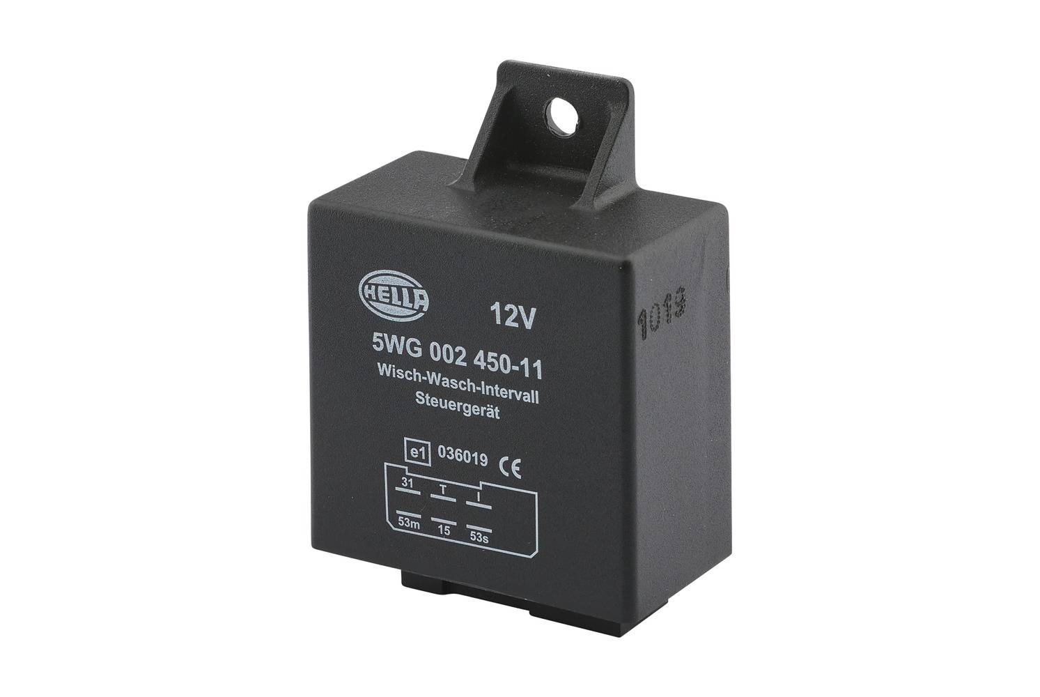 HELLA 5WG 002 450-111 Relais, Wisch-Wasch-Intervall - 12V - 6-polig - Anschlussanzahl: 6-0