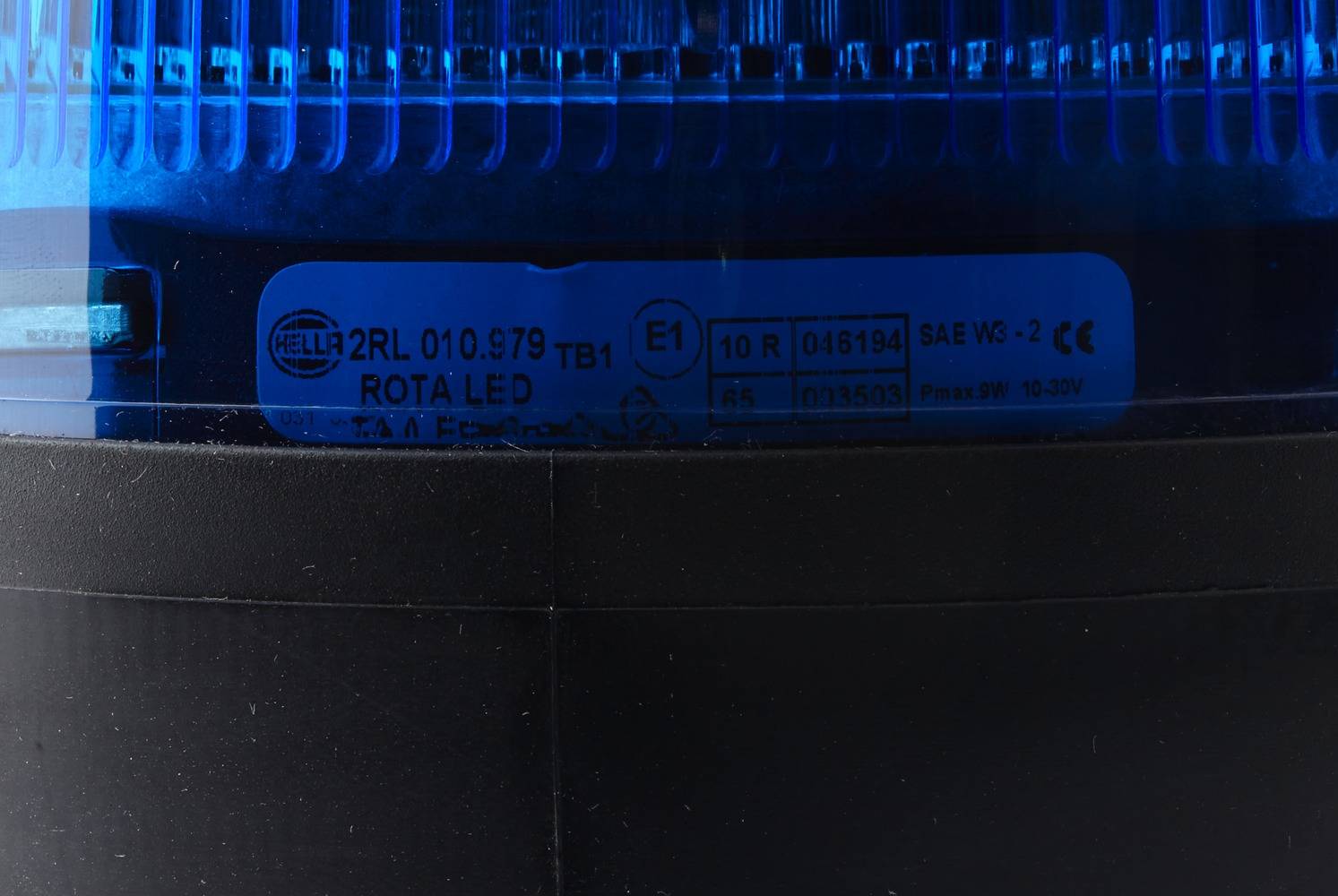 HELLA 2RL 010 979-111 LED-Rundumkennleuchte - RotaLED - 12/24V - Rohrstutzen, flexibel - blau-4
