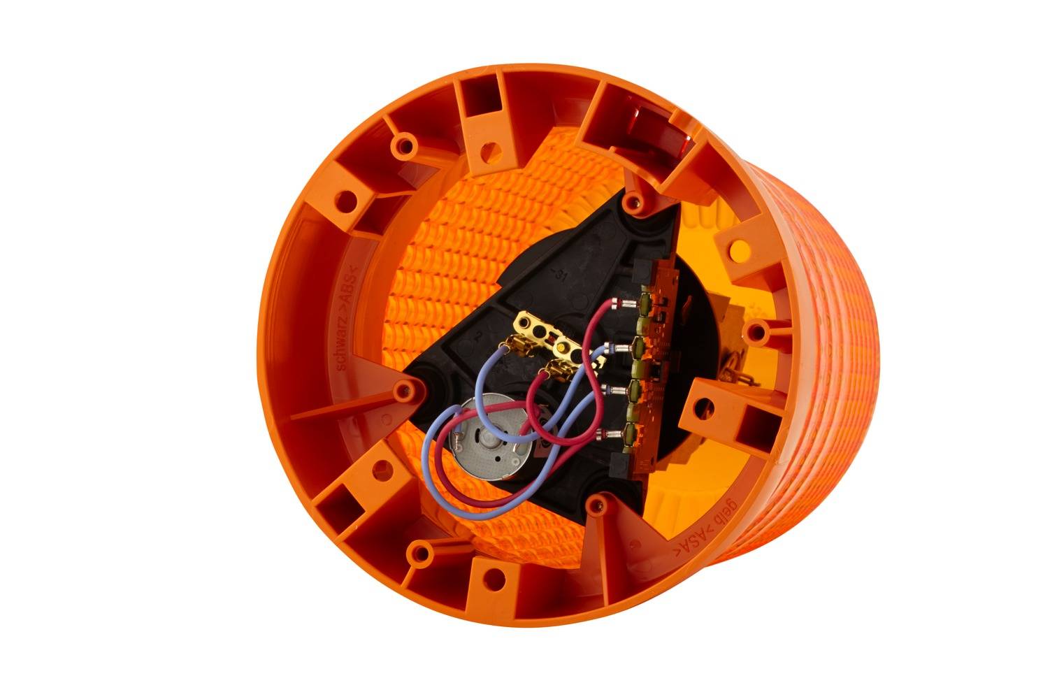 HELLA 2RL 008 061-111 Halogen-Rundumkennleuchte - KL 7000 - 24V - gelb - Anbau/geschraubt - gelb - S-2