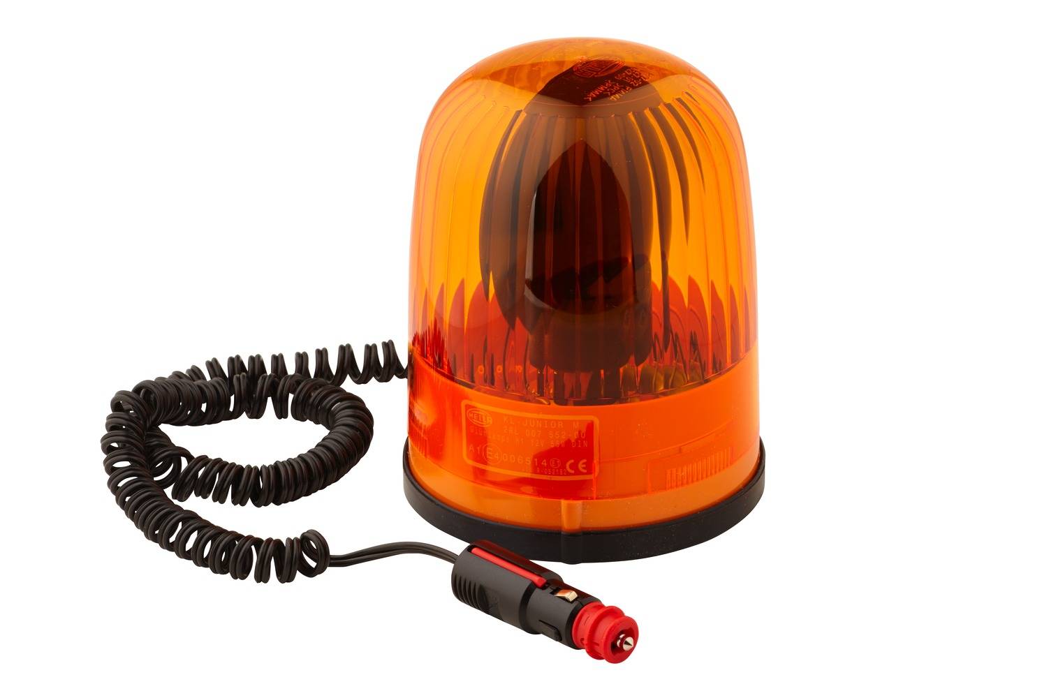 HELLA 2RL 007 552-001 Halogen-Rundumkennleuchte - KL Junior - 12V - gelb - Magnetbefestigung - gelb-1