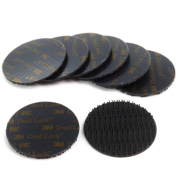 3M SJ3550CF Klettpunkte Dual Lock 48mm schwarz 8 Stück