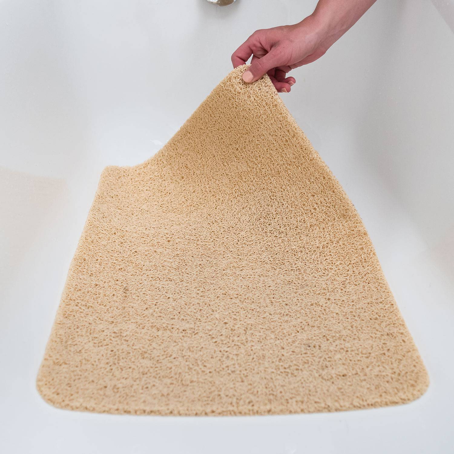 SELVA Sicherheits-Duschmatte, Anti-Rutsch, Beige, 40 x 60 cm-1