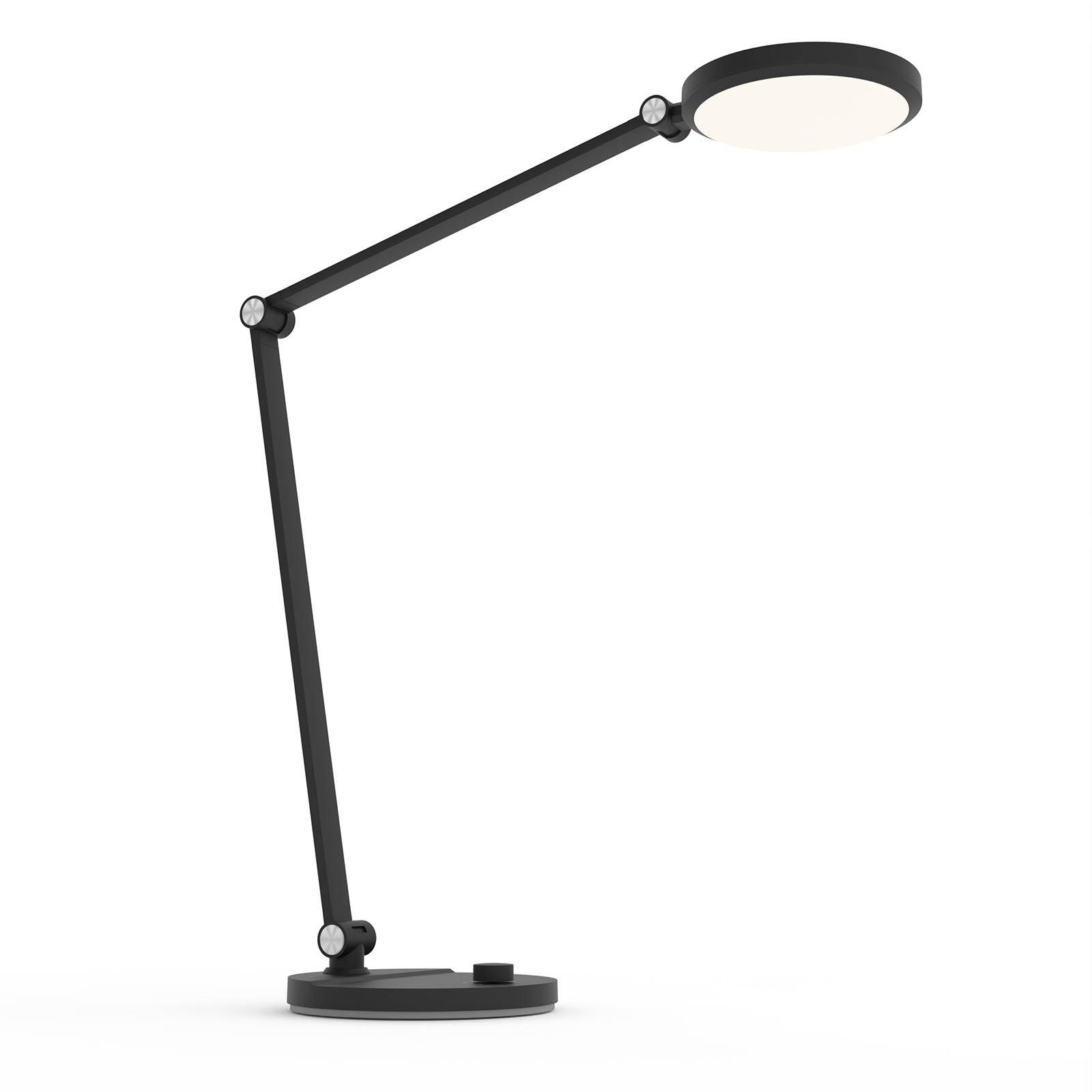 FeinTech LTL00121 LED Schreibtischlampe mit Drehknopf dimmbar schwarz-1