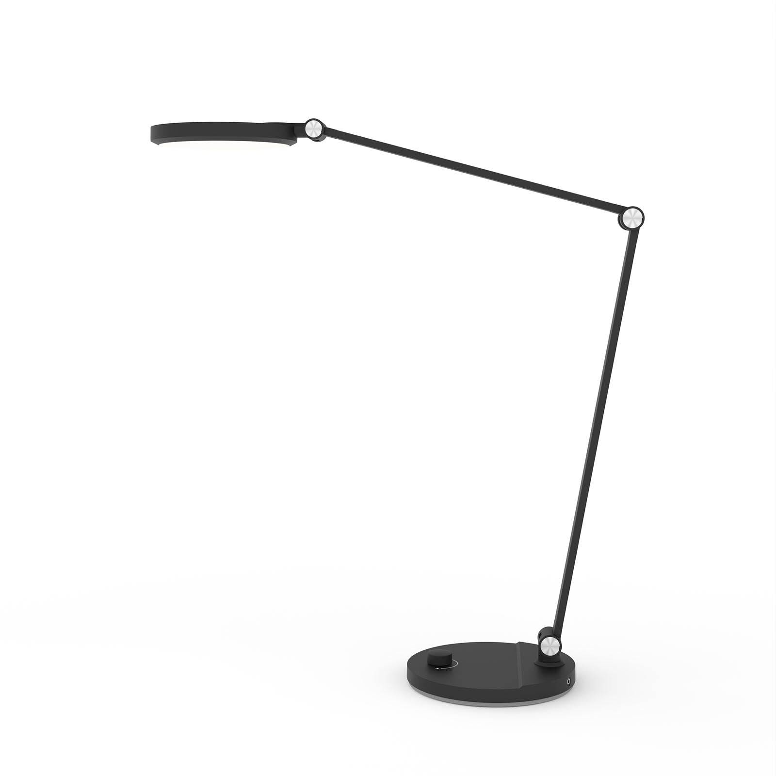 FeinTech LTL00121 LED Schreibtischlampe mit Drehknopf dimmbar schwarz-4
