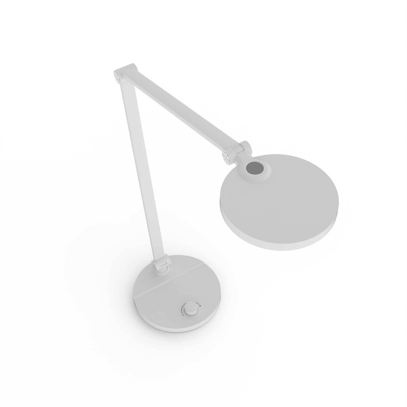 FeinTech LTL00120 LED Schreibtischlampe mit Drehknopf dimmbar weiß-2