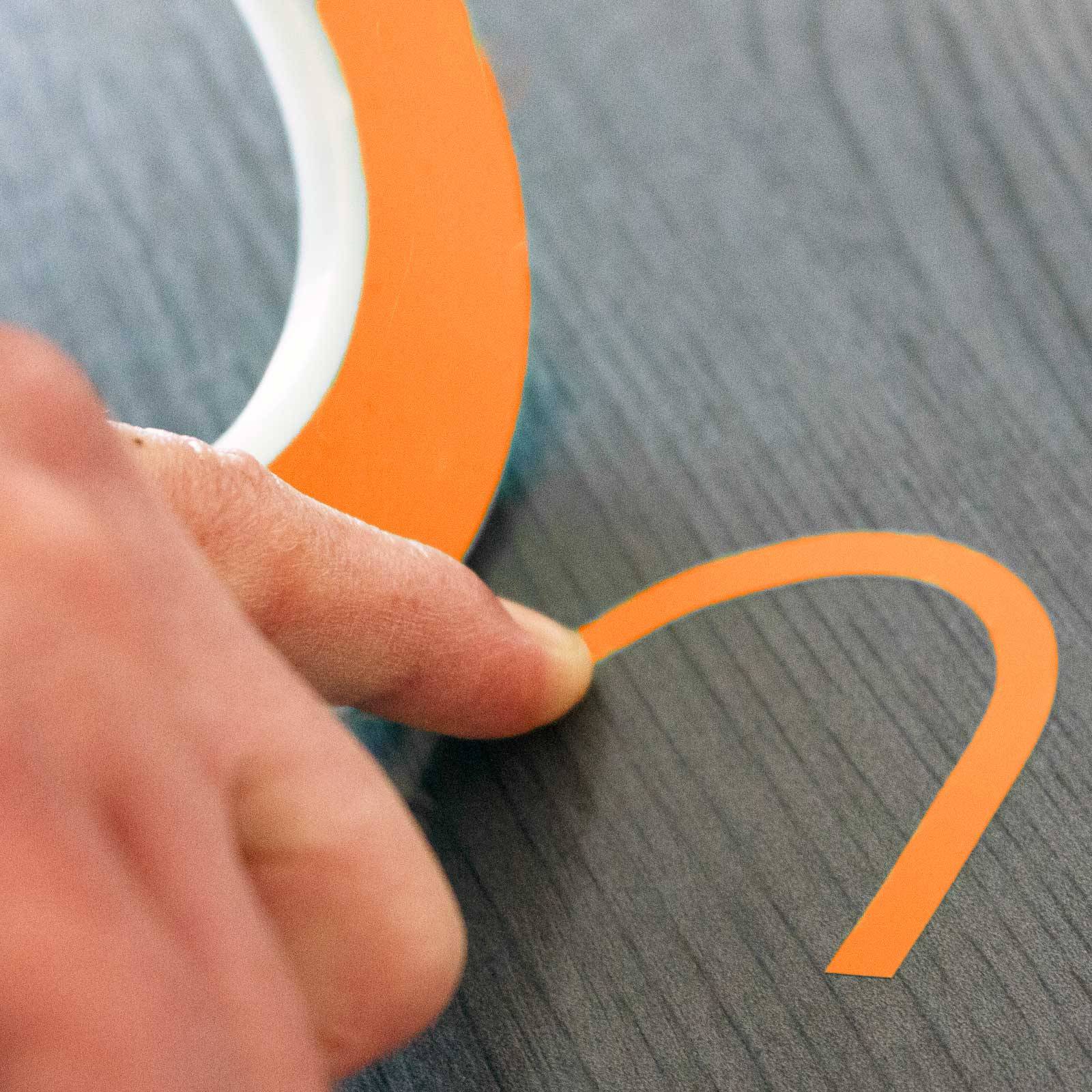 Dondo Konturenband PVC Zierlinienband orange 1,6mm x 55m #1-4