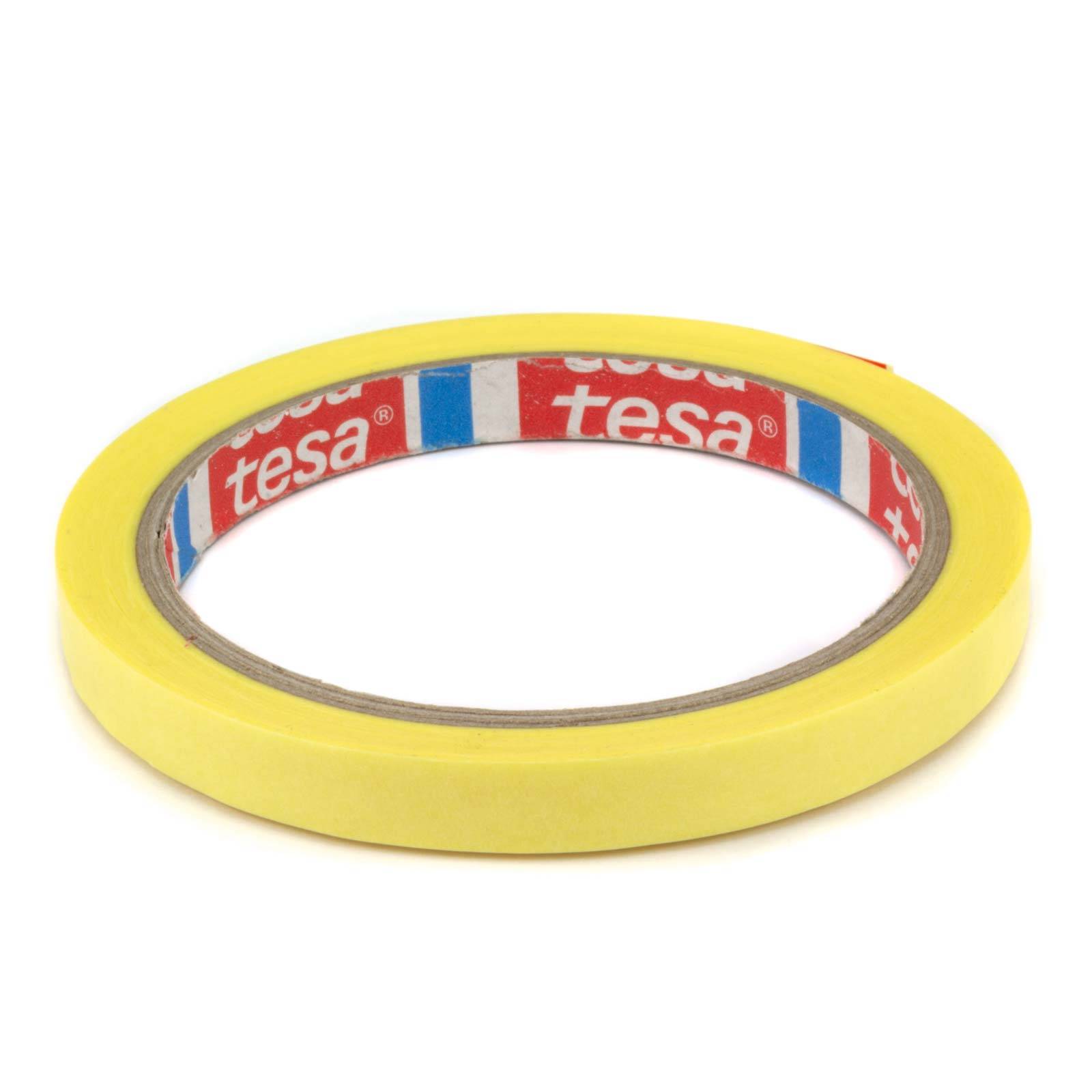 tesa 4334 Präzisionskrepp Plus Maler Abdeckband gelb 10mm x 25m-0