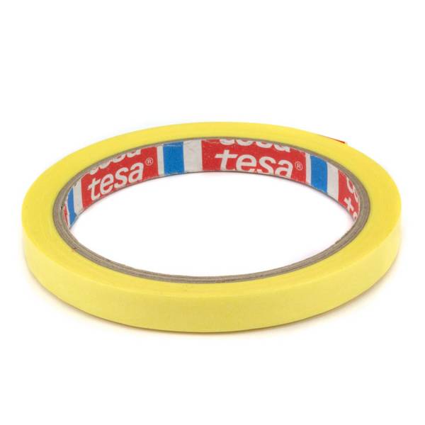 tesa 4334 Präzisionskrepp Plus Maler Abdeckband gelb 10mm x 25m