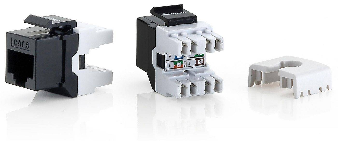 Equip Professional - Modulare Eingabe - CAT 6 - UTP - RJ-45 (Packung mit 8)-0