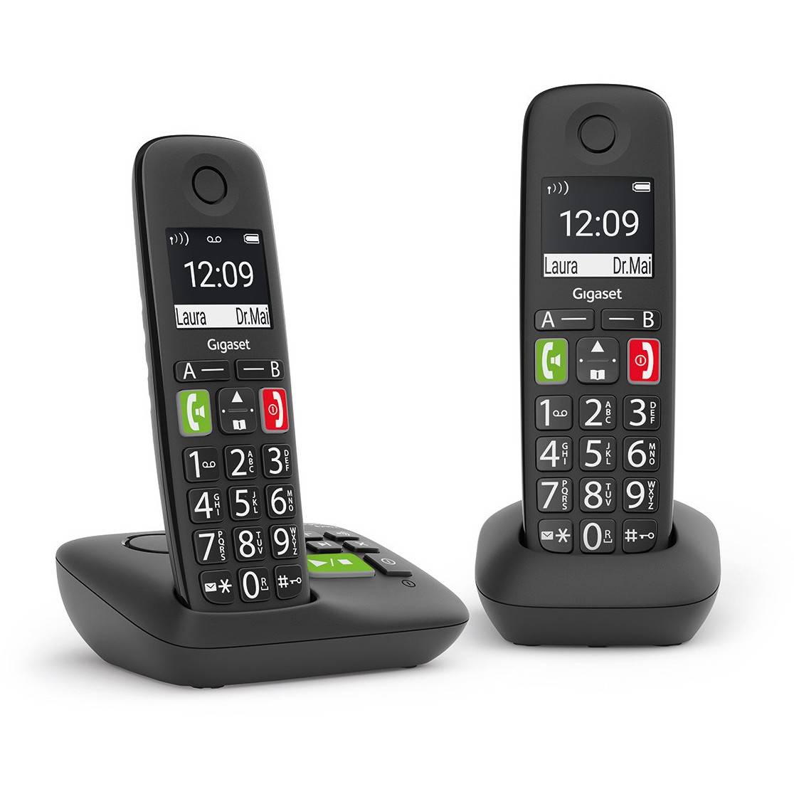Gigaset E290A Duo - Schnurlostelefon - Anrufbeantworter mit Rufnummernanzeige --2