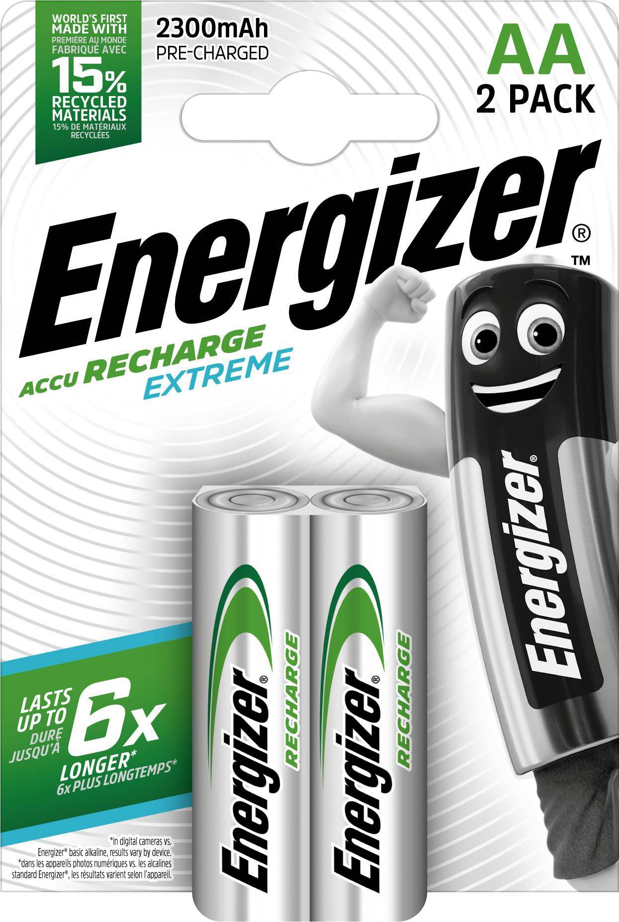 Energizer Accu Recharge Extreme - Batterie 2 x AA-Typ - NiMH - (wiederaufladbar)-1