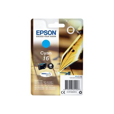 Epson 16 - 3.1 ml - Cyan - Original - Tintenpatrone - für WorkForce WF-2010 - 25