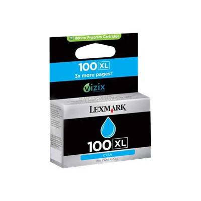 Lexmark Cartridge No. 100XL - Hohe Ergiebigkeit - Cyan - Original - Tintenpatron