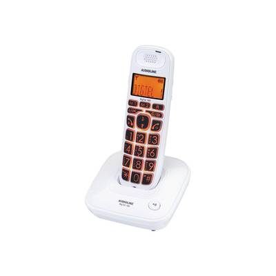 Audioline BigTel 160 - Schnurlostelefon mit Rufnummernanzeige - DECT - weiß - Du