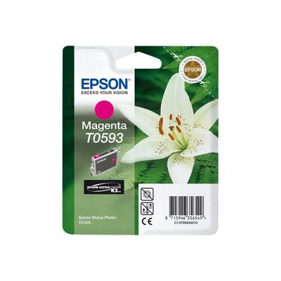 Epson T0593 - 13 ml - Magenta - Original - Blisterverpackung - Tintenpatrone - f