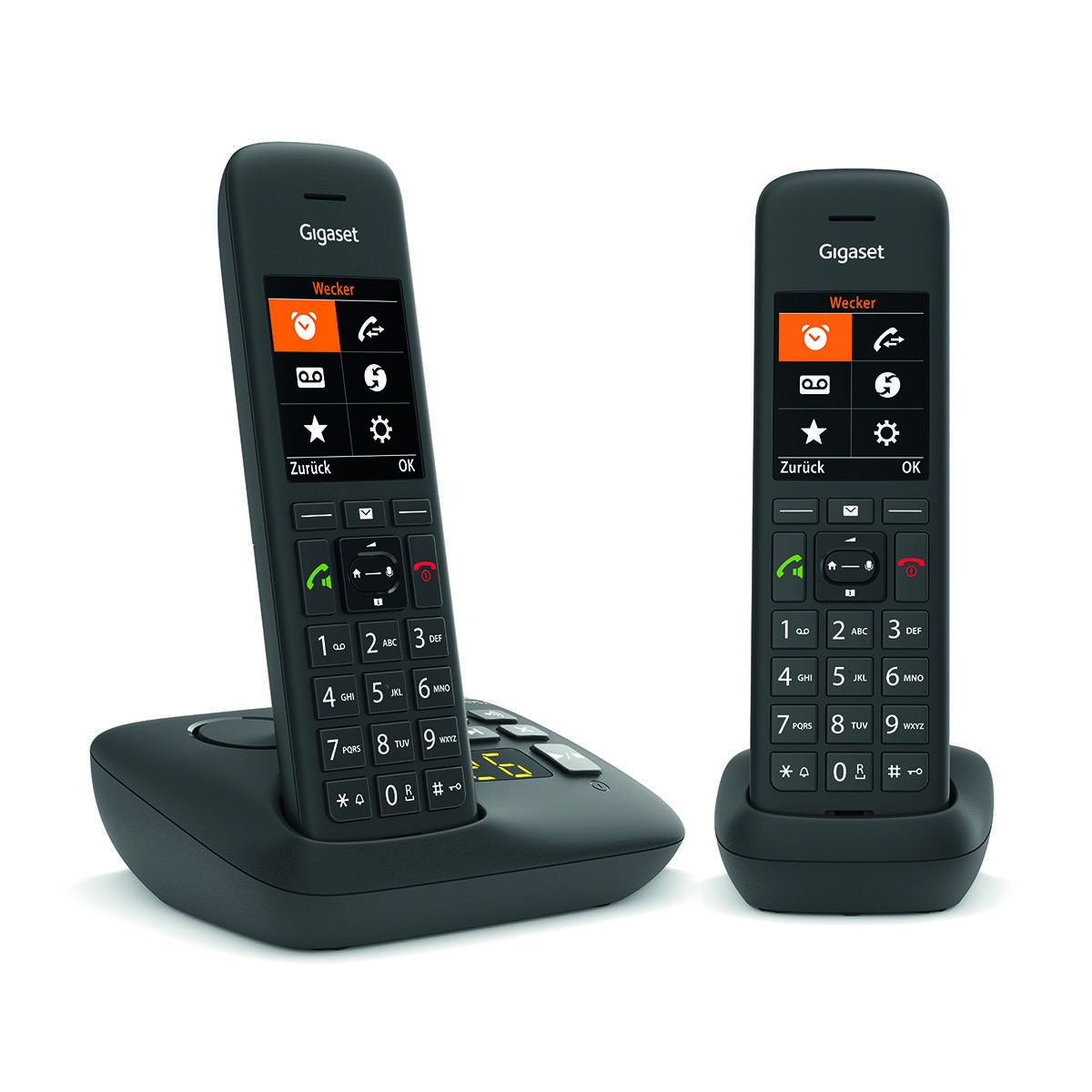 Gigaset C575A Duo - Schnurlostelefon - Anrufbeantworter mit Rufnummernanzeige --1