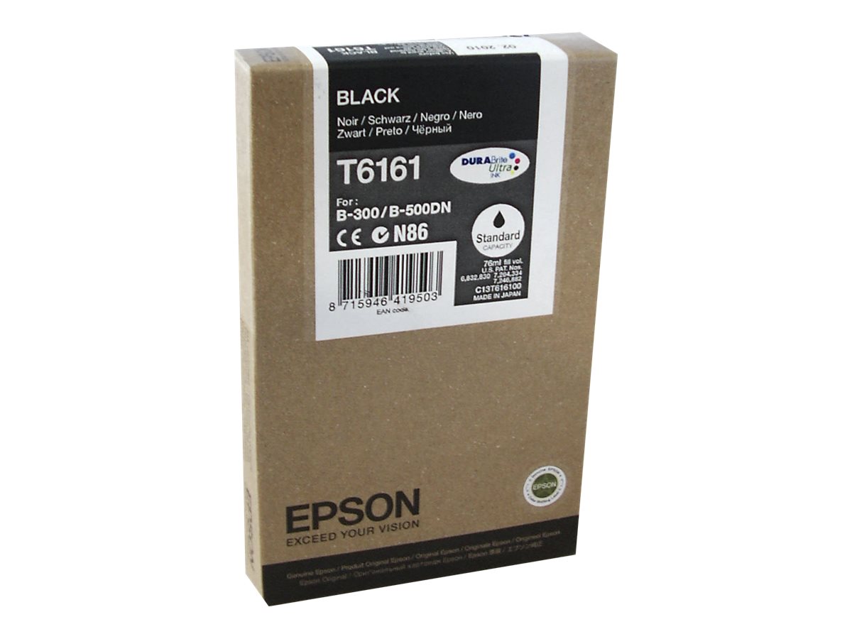Epson T6161 - 76 ml - Schwarz - original - Tintenpatrone - für B 300 - 310N - 50