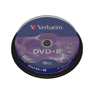 Verbatim DataLifePlus - 10 x DVD+R - 4.7 GB 16x - Silber - Kratzfest - Einseitig