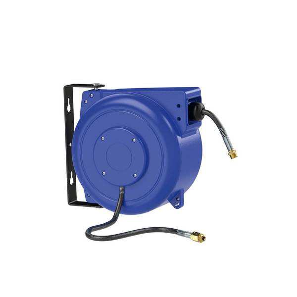 RIEGLER Schlauchaufroller für Druckluft/Wasser, PVC-Schlauch ø 12x8, Betriebstemp. max. 60 °C, PN max. 15 bar, R1/4-R3/8