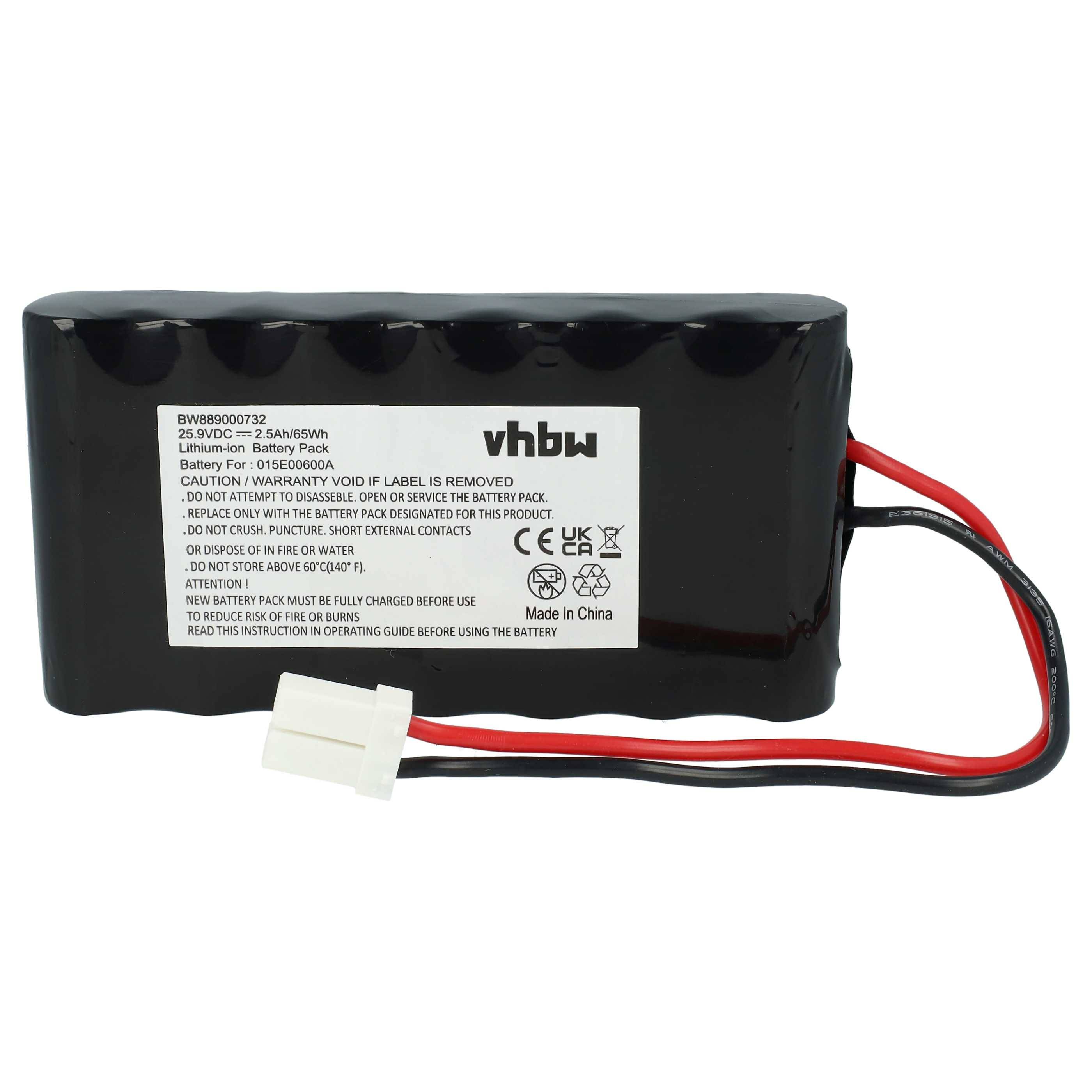 vhbw Akku kompatibel mit Tech Line Next Tech DX2 | LX2, SX2 Rasenroboter Rasenmäher (2500mAh 25,9V Li-Ion)-0
