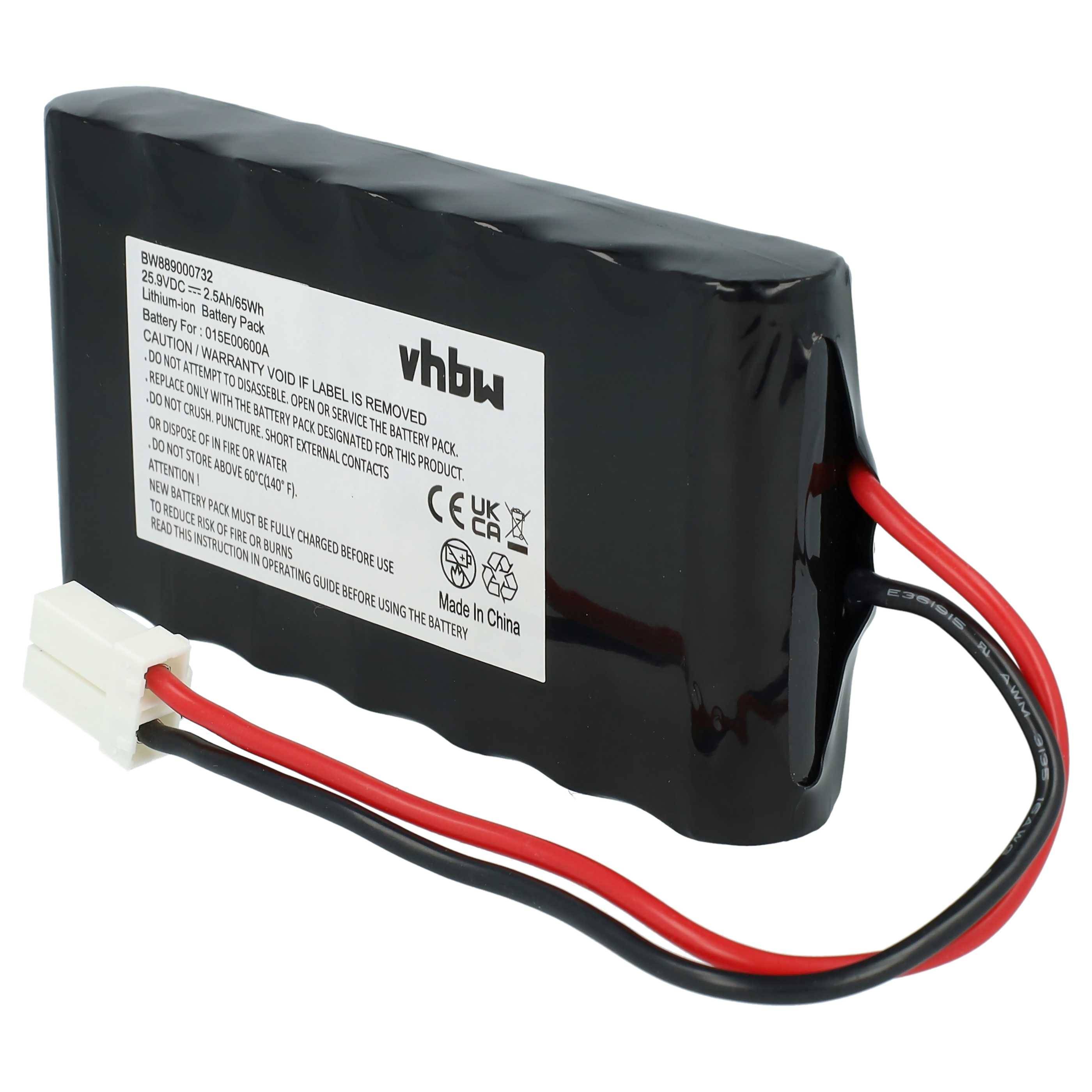 vhbw Akku kompatibel mit Tech Line Next Tech DX2 | LX2, SX2 Rasenroboter Rasenmäher (2500mAh 25,9V Li-Ion)-1