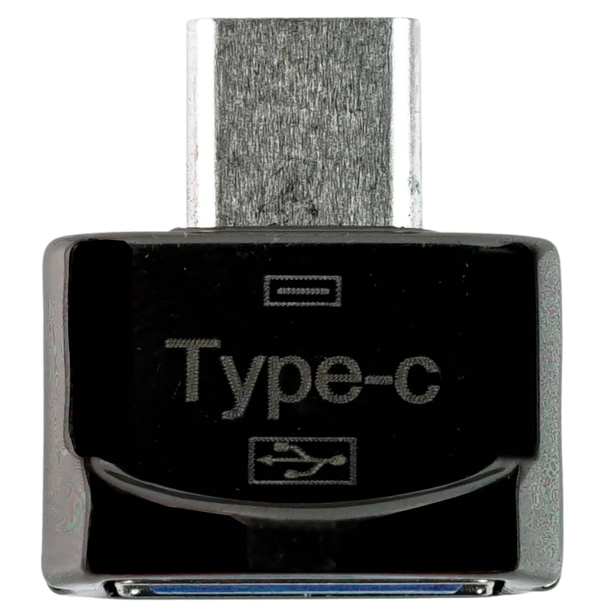 USB-C 2.0 Adapter, C Stecker - A Buchse, kompakte Bauform, Schlüsselanhänger, schwarz-2