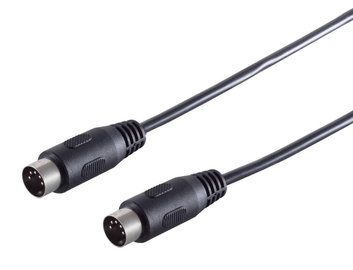 Audio / MIDI Kabel, 5-pol. DIN-Stecker  DIN-Stecker, schwarz - Länge: 1,50 m-0