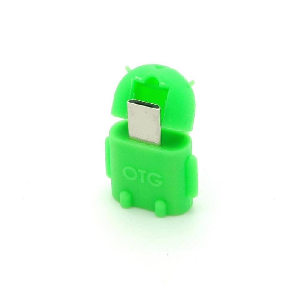 USB-OTG Micro-B Stecker auf A-Buchse 2.0, grün-1