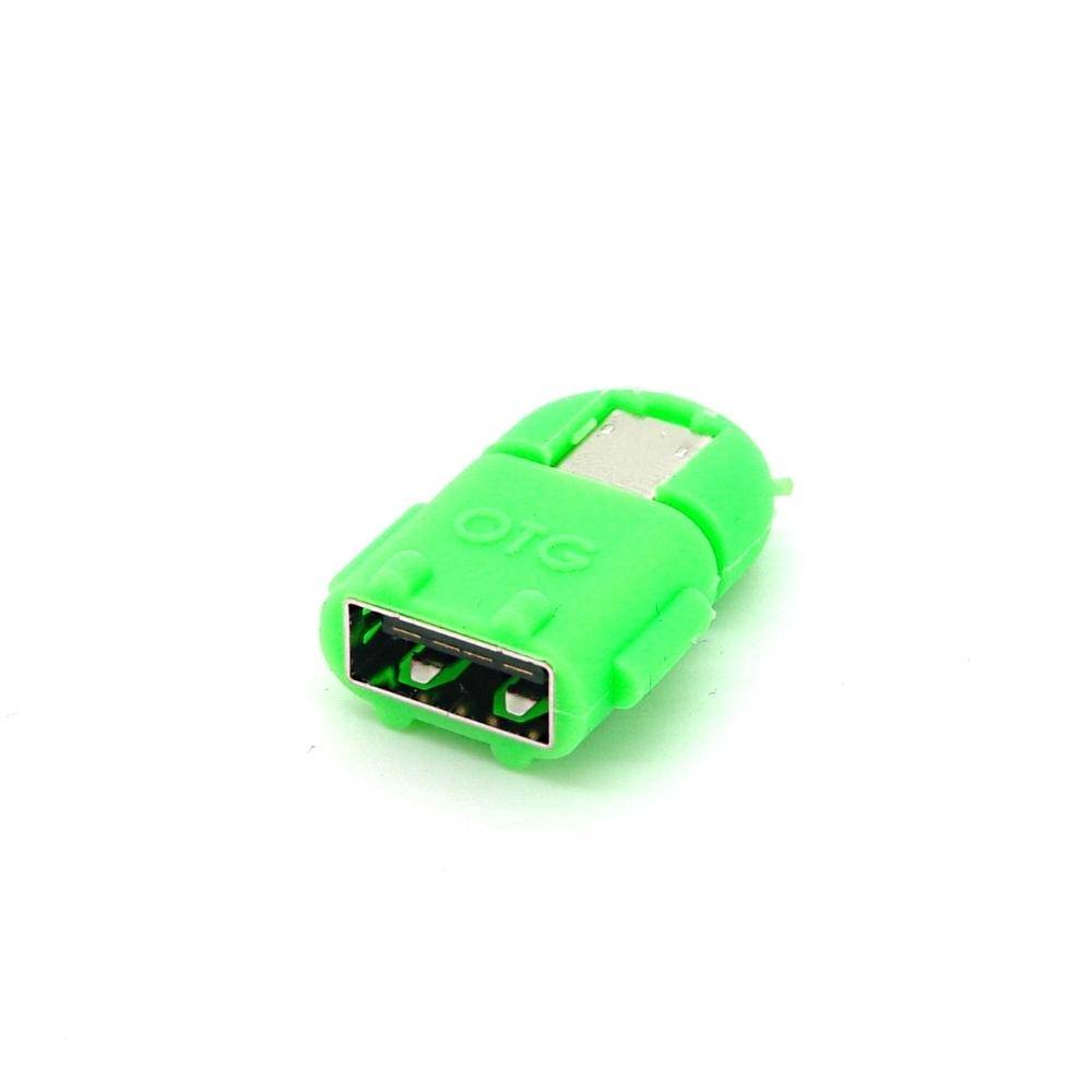 USB-OTG Micro-B Stecker auf A-Buchse 2.0, grün-2