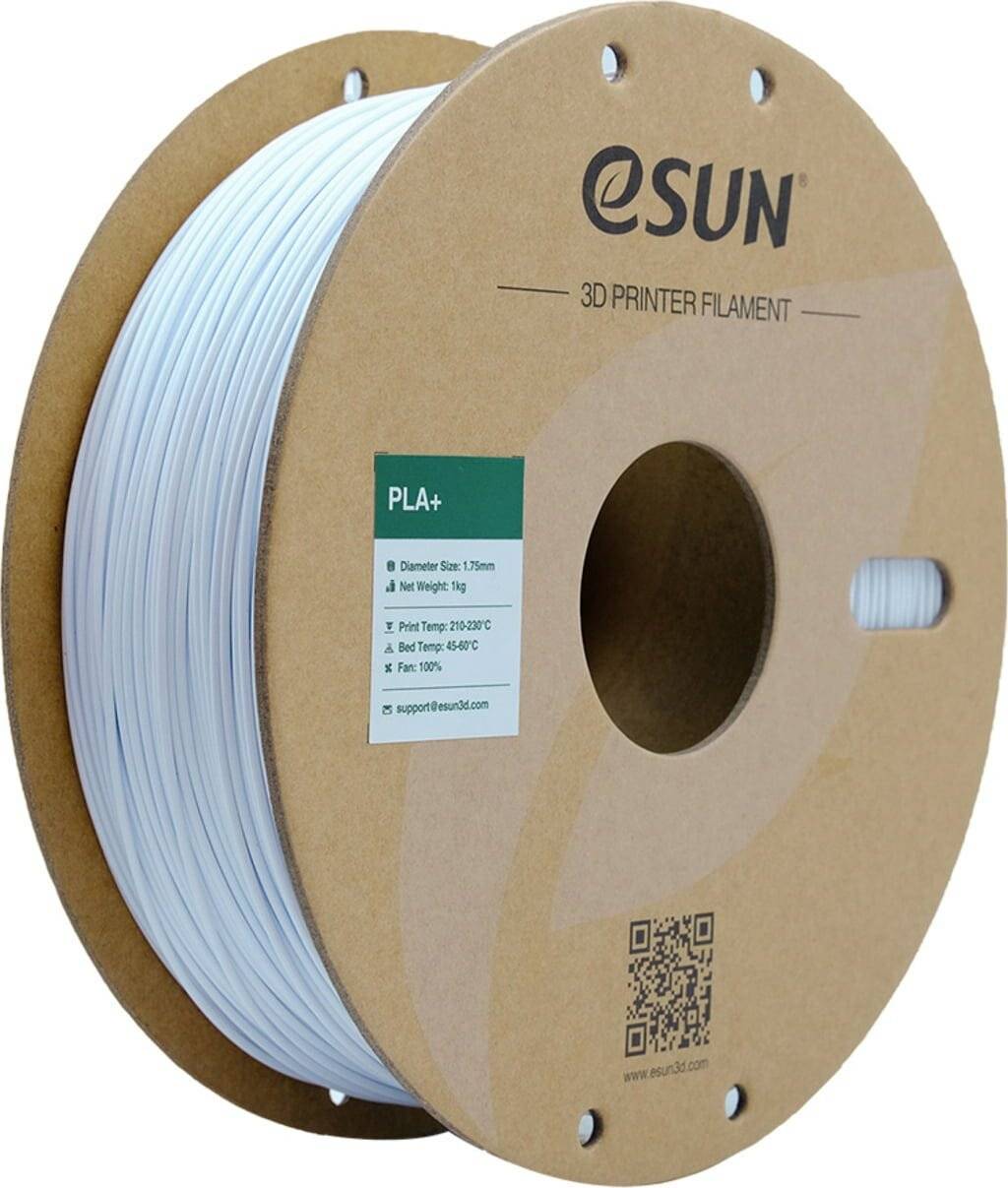 Esun PLA+ 1.75mm Cold White 1kg 3D Filament - Filament - Weiß-1