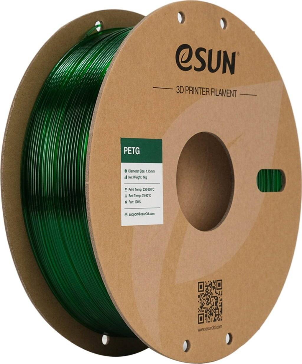 eSUN PETG Translucent Green, 1,75 mm / 1000 g-1