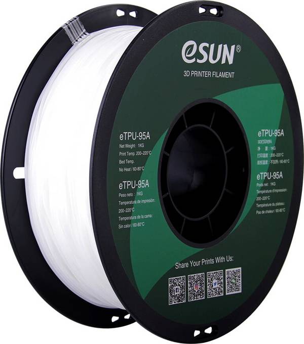 eSUN TPU-95A White, 1,75 mm / 1000 g