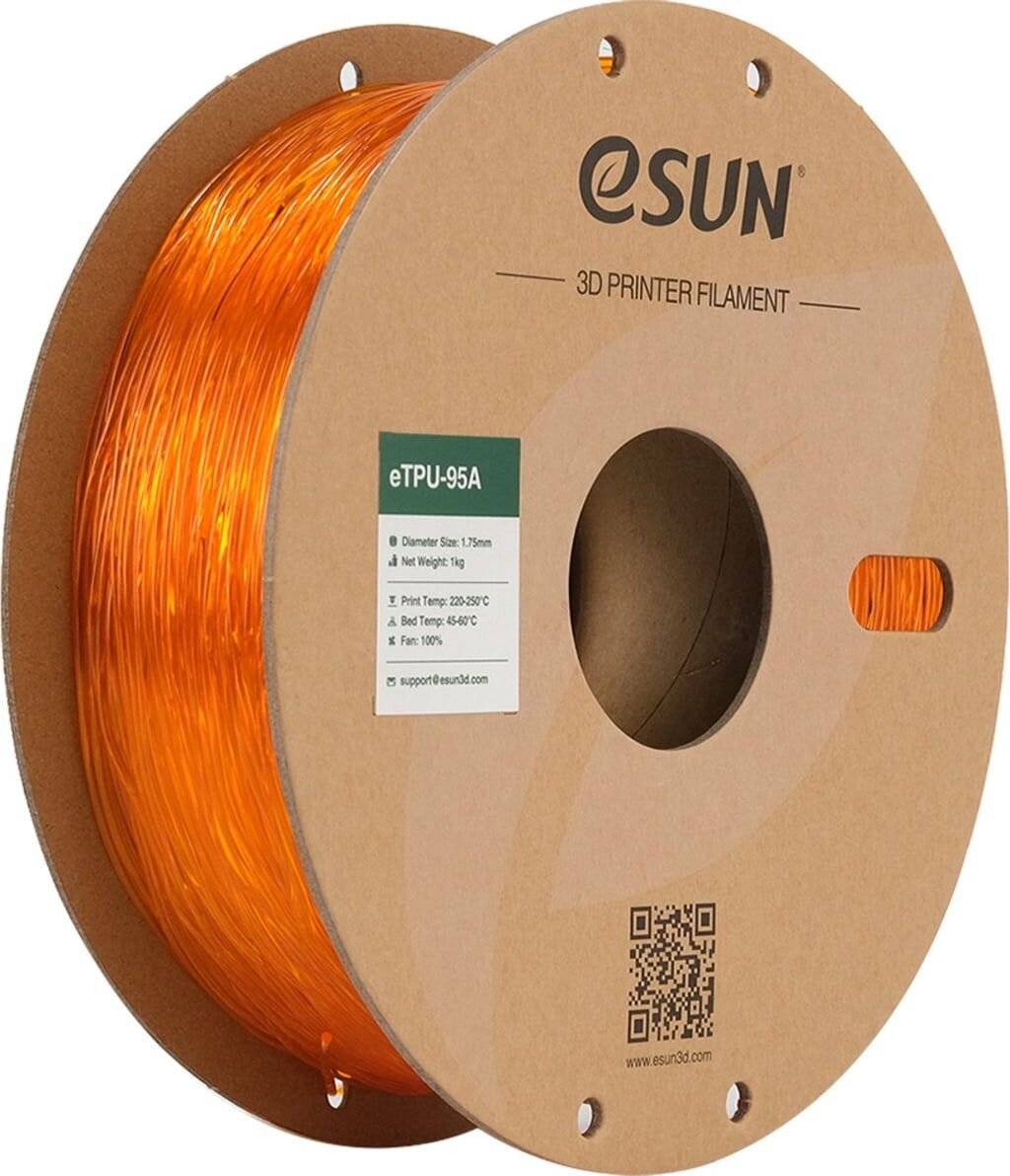 eSUN TPU-95A Translucent Orange, 1,75 mm / 1000 g-1