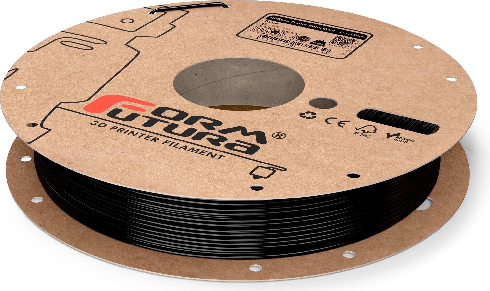 FormFutura ABSpro™ Flame Retardant Black, 1,75 mm / 500 g-2